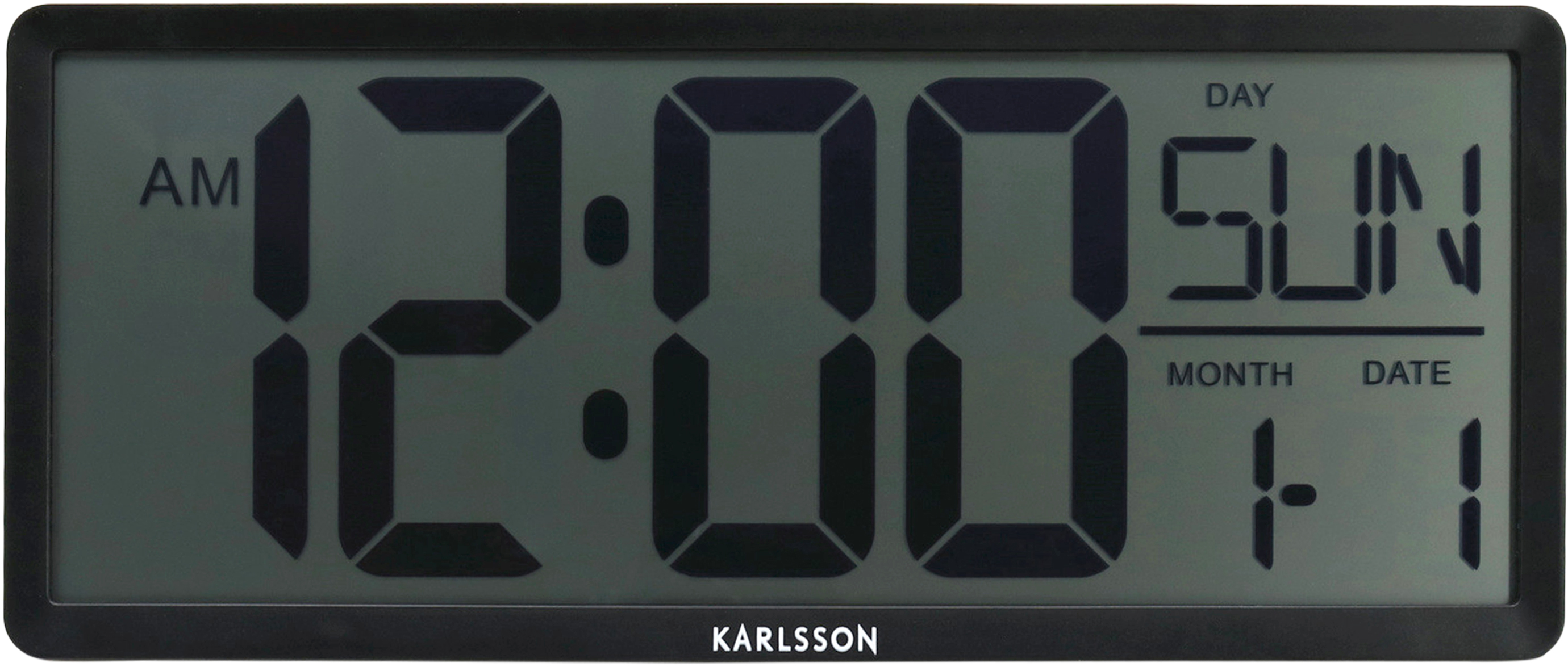 Karlsson Retro LCD digitální hodiny KA6020BK