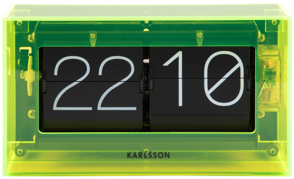 Karlsson Designové nástěnné/stolní překlápěcí hodiny KA5976YE