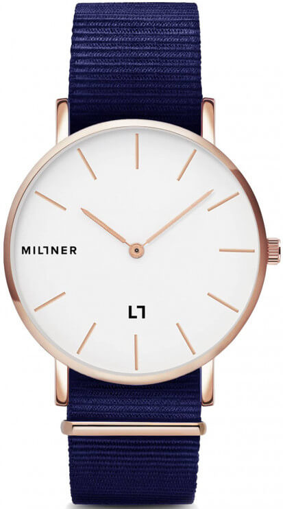 Millner Hallfield S Marine Fabric 36 mm + 2 měsíce na vrácení zboží