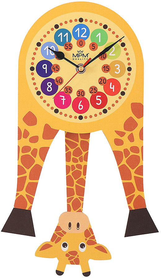 Levně MPM Quality Kyvadlové hodiny MPM Fernse - D žirafa E05.4468.D