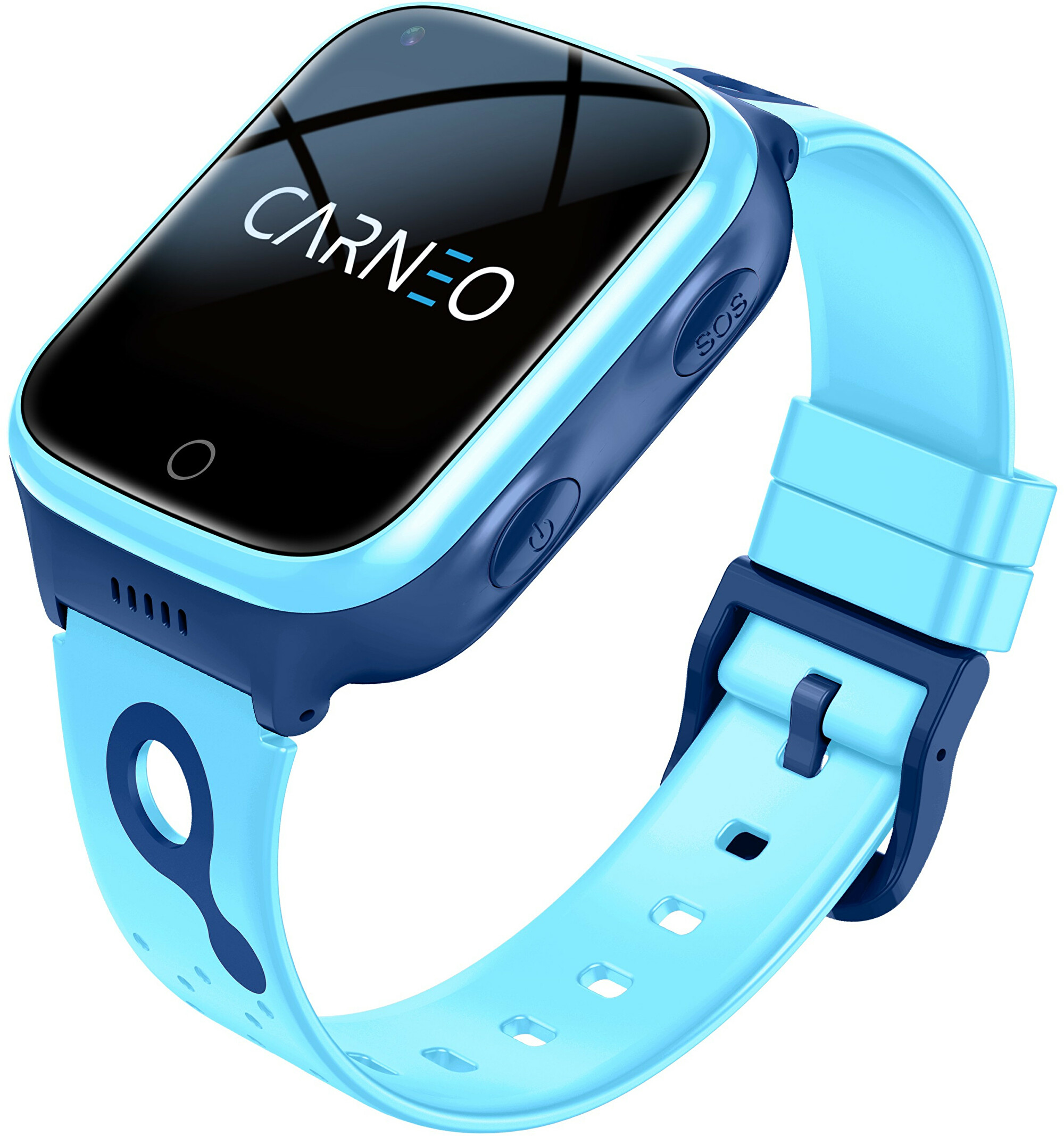 Levně CARNEO Chytré hodinky CARNEO GUARDKID+ 4G Platinum - modré