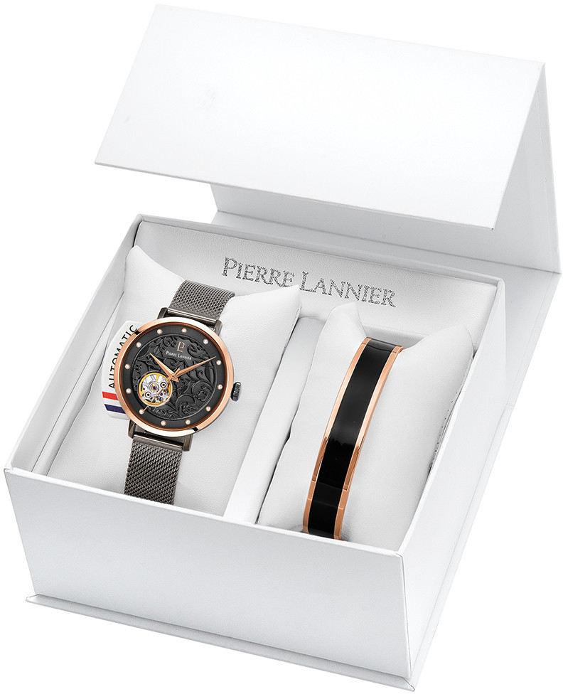 Pierre Lannier Ajándékszett óra Automatic + karkötő 352K739