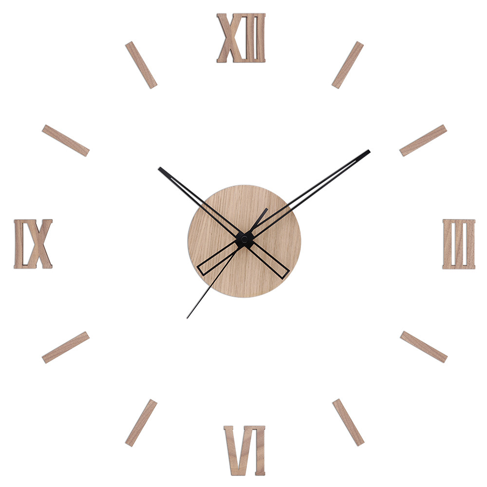 Prim Dřevěné designové hodiny světle hnědé PRIM Remus E07P.4337.51