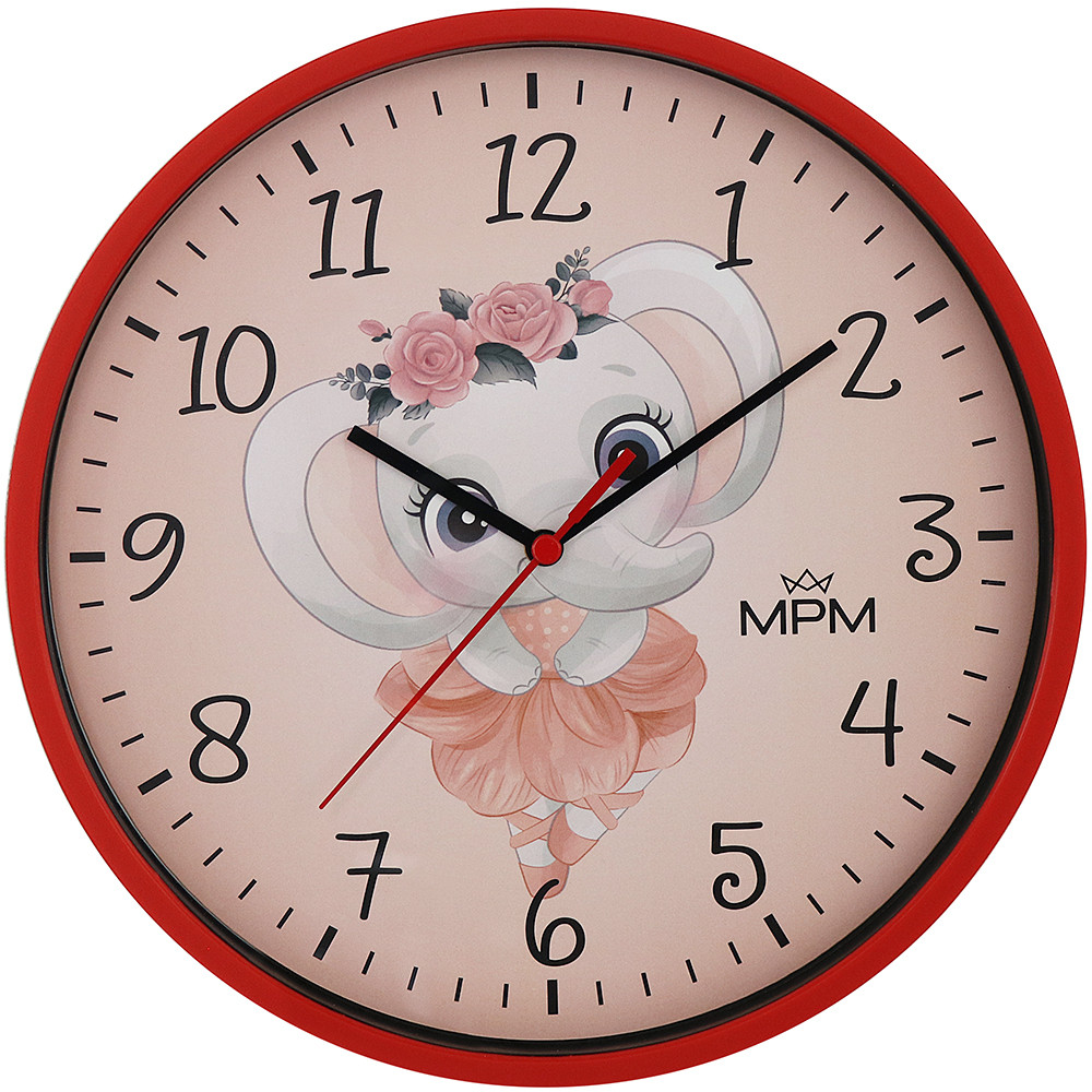 MPM Quality -  Dětské nástěnné hodiny Slon E01M.4268.20