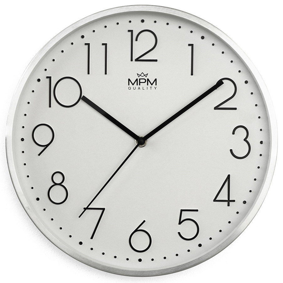 Levně MPM Quality Nástěnné hodiny Metallic Elegance - A E04.4154.00