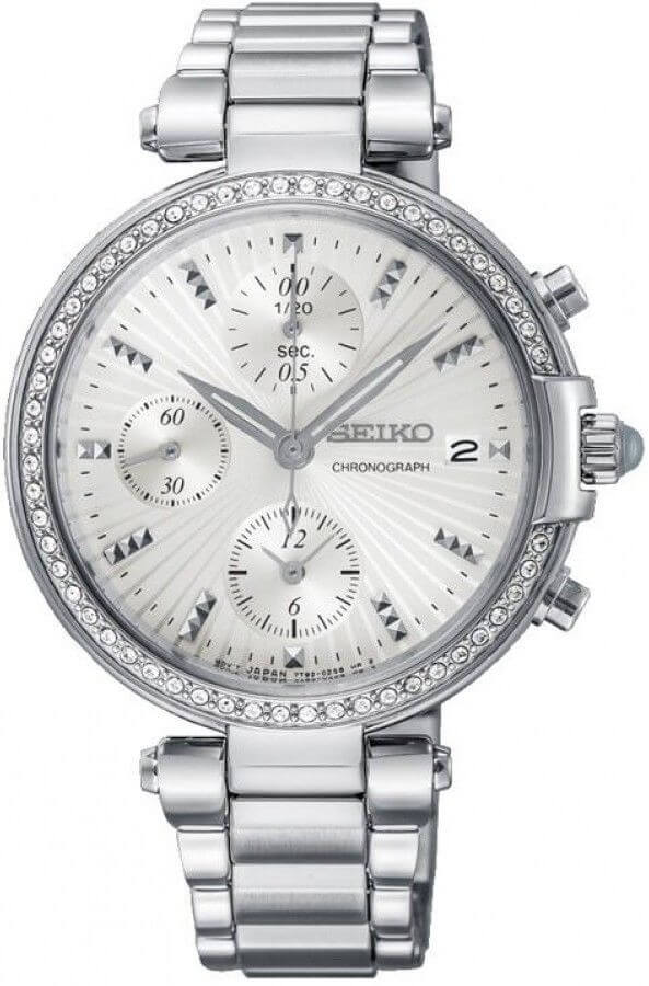 Seiko Chronograf Swarovski SNDV41P1 + 2 měsíce na vrácení zboží