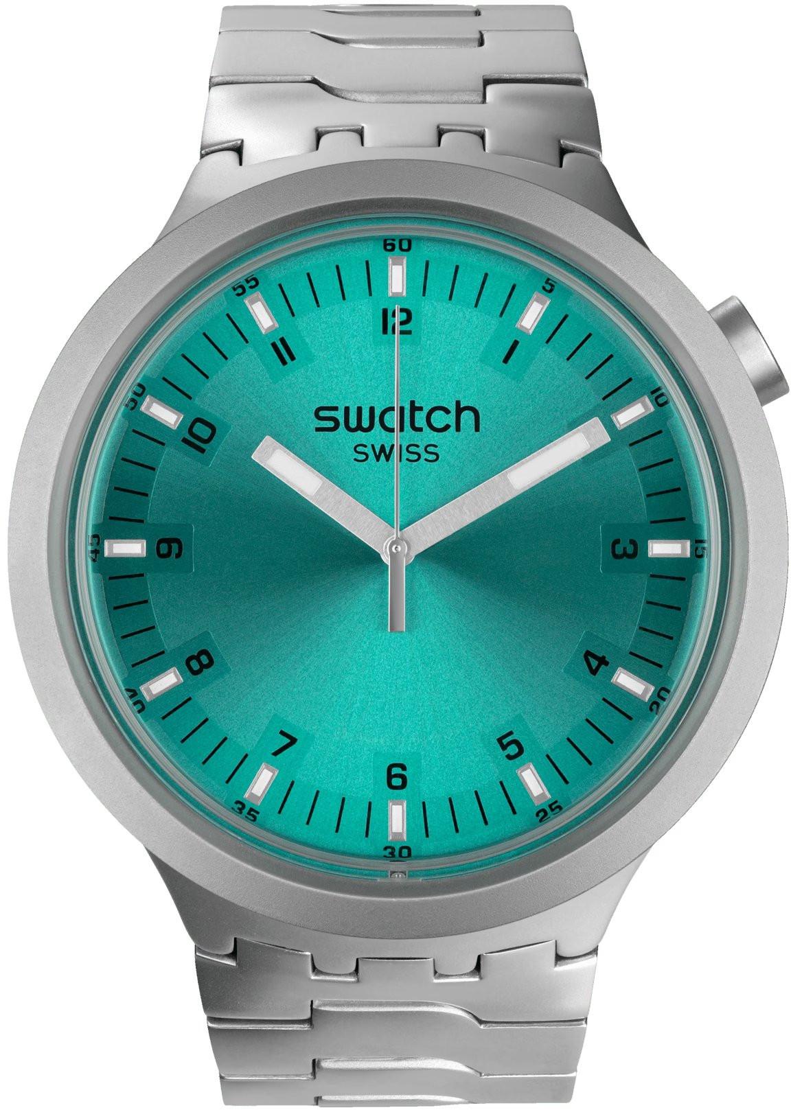 Levně Swatch Big Bold Irony Aqua Shimmer SB07S100G