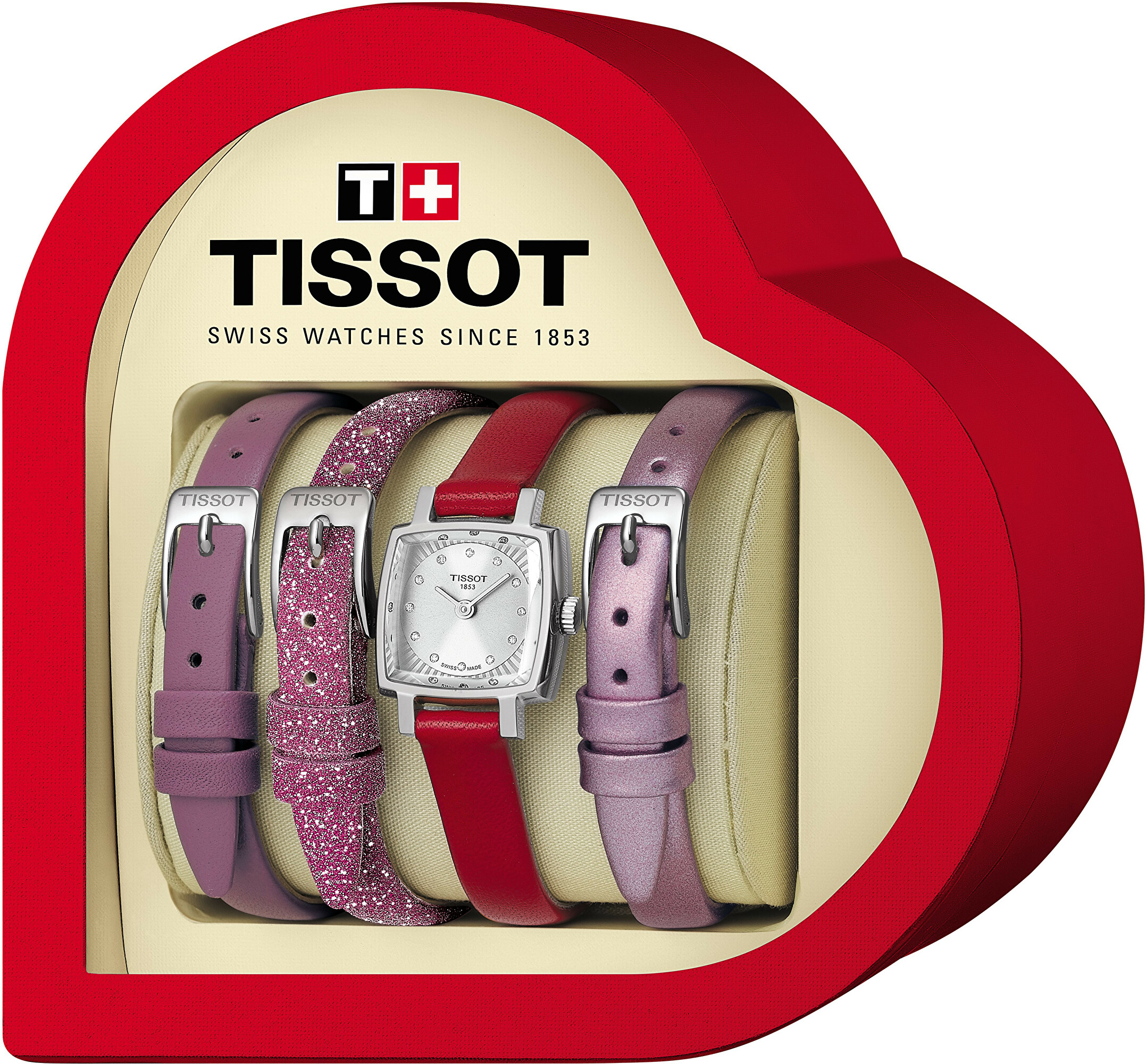 Tissot SET Lovely Square Valentines T058.109.16.036.00