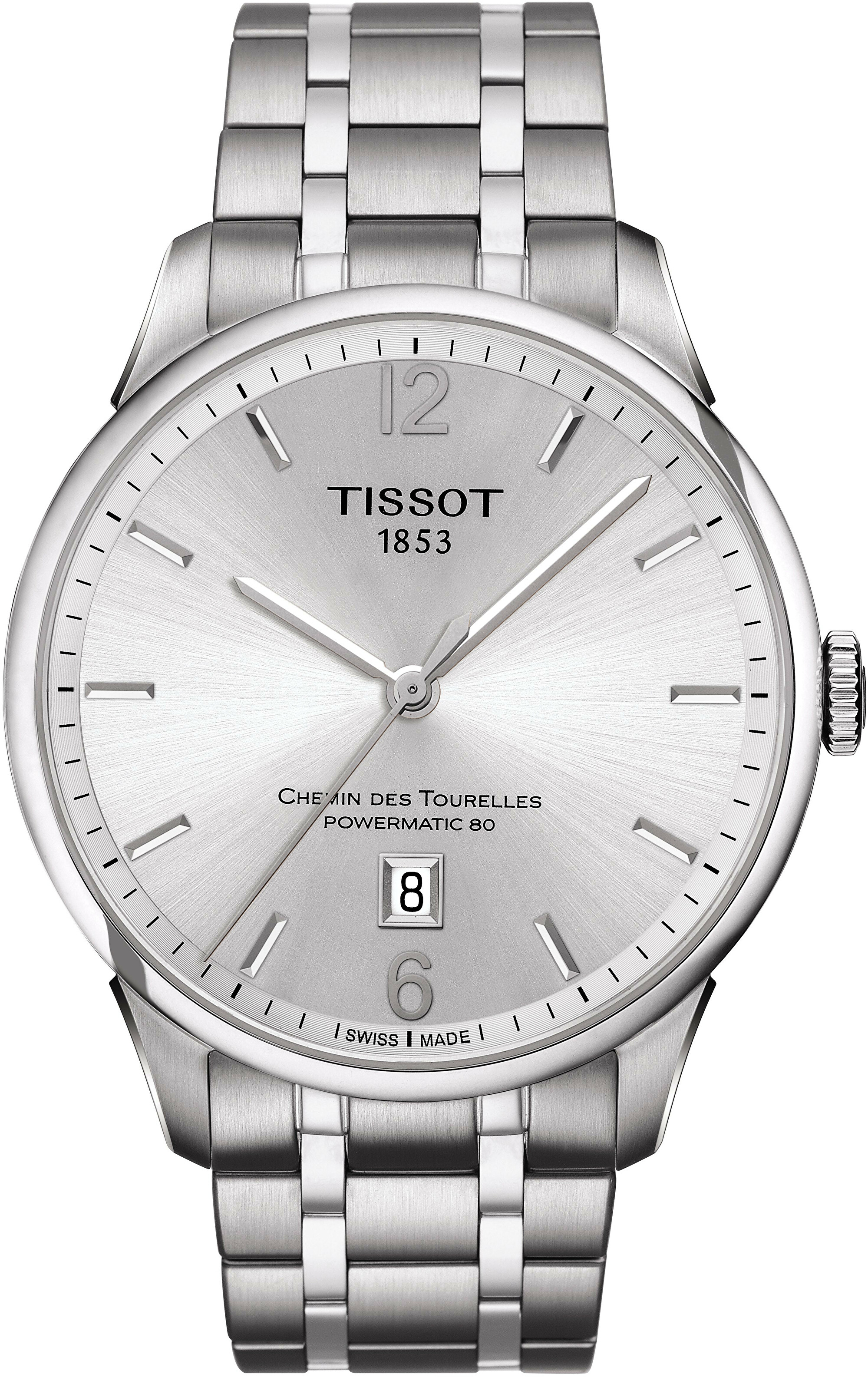 Levně Tissot T-Classic Chemin des Tourelles Powermatic 80 T099.407.11.037.00
