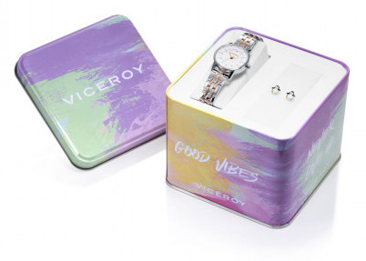 Viceroy Dárkový set dětské hodinky Sweet + náušnice 42366-99