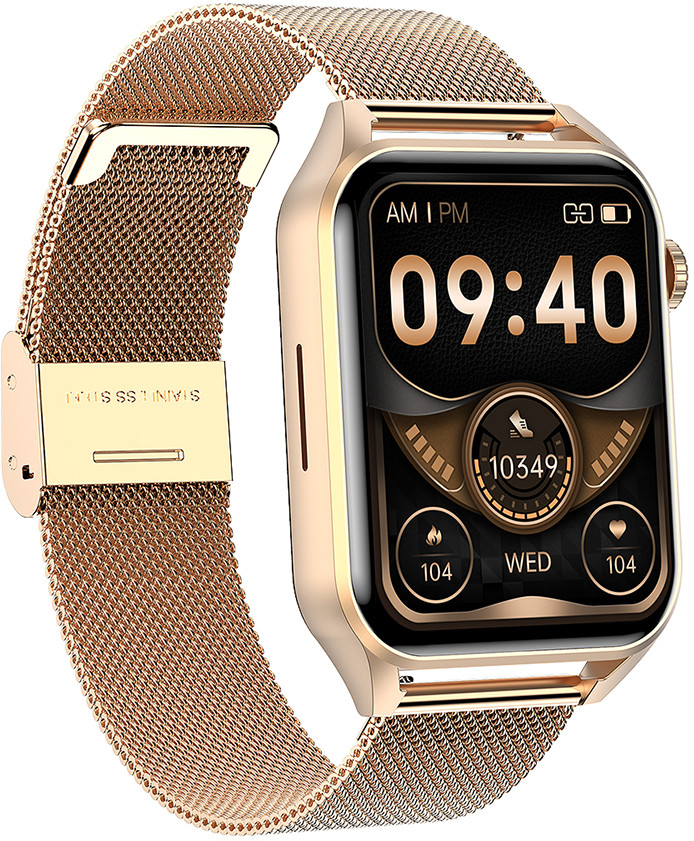 AMOLED Smartwatch W280GDM Gold Hodinky.cz