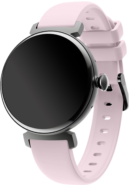 Wotchi AMOLED Smartwatch DM70 – Black - Pink