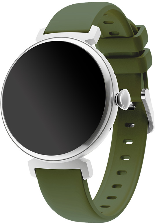 Zobrazit detail výrobku Wotchi AMOLED Smartwatch DM70 – Silver – Green