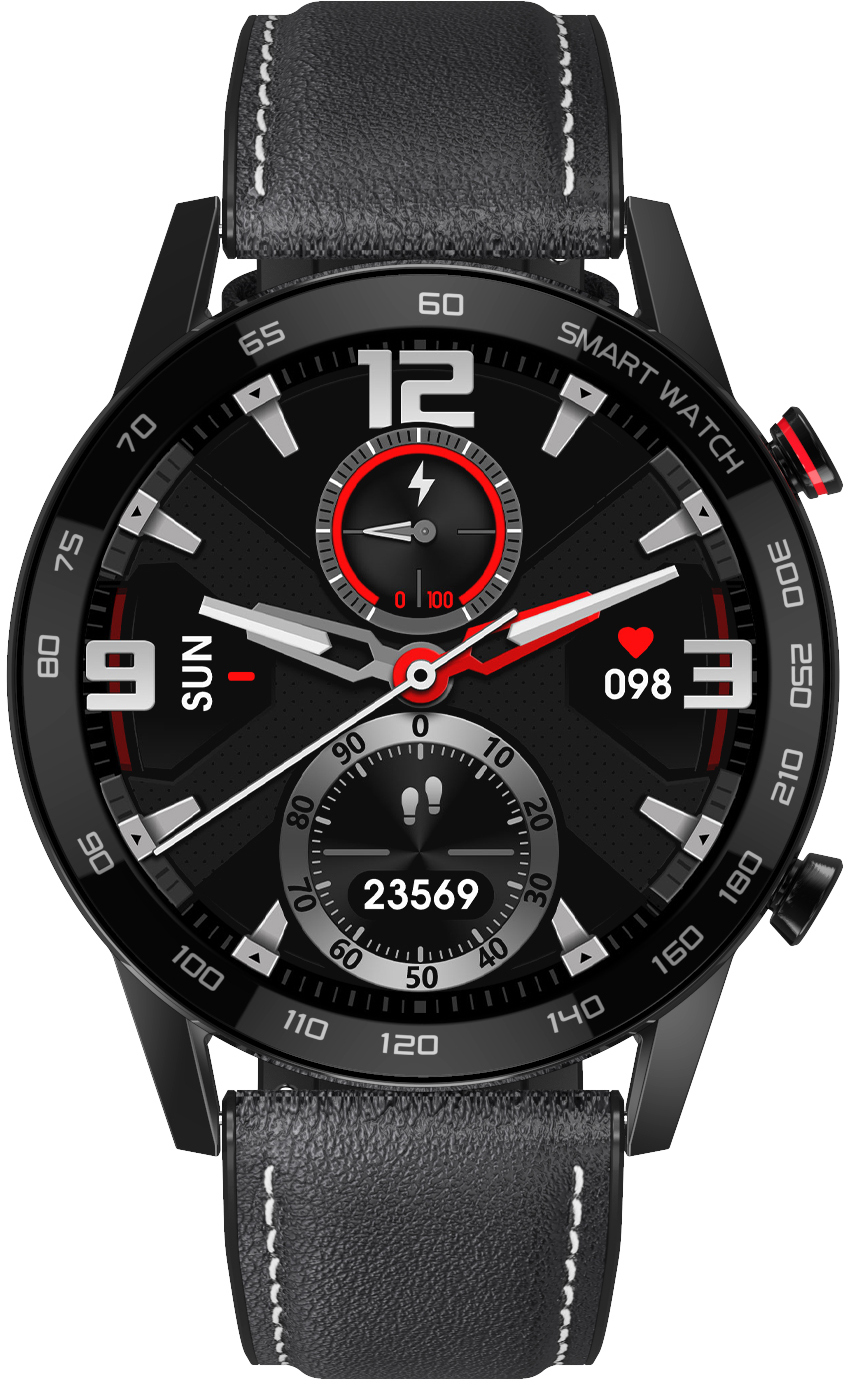 Zobrazit detail výrobku Wotchi Smartwatch WO95BL - Black Leather