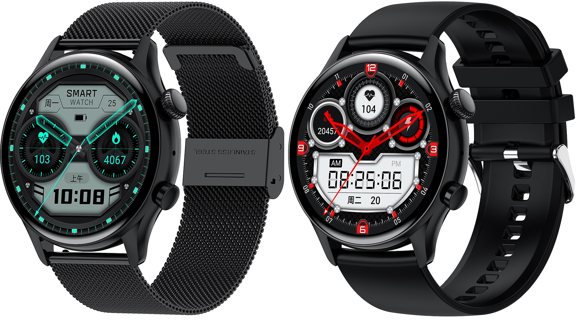 Wotchi SET AMOLED Smartwatch W80BKM PRO + náhradní řemínek