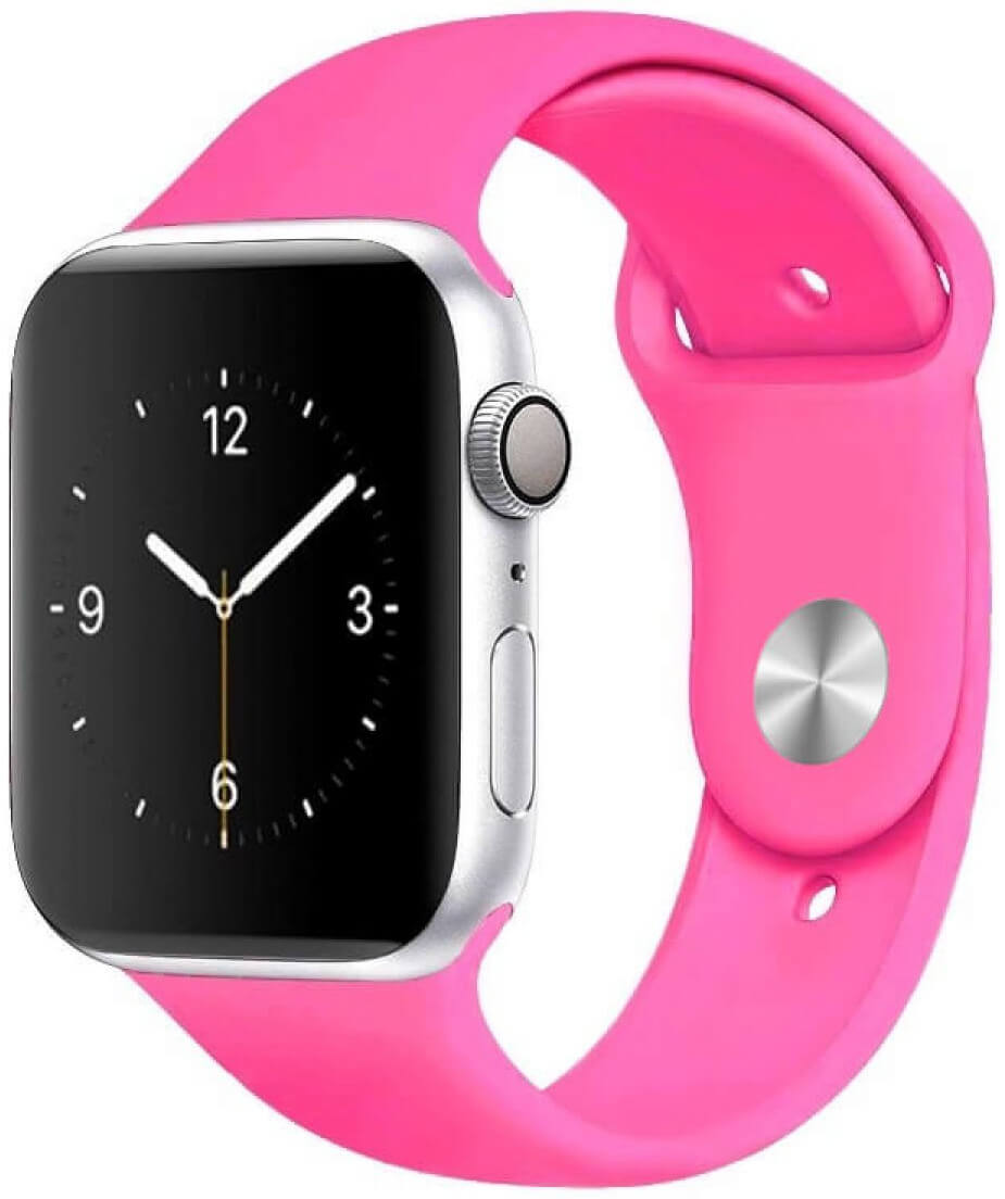 4wrist Silikonový řemínek pro Apple Watch - Barbie růžová 42/44/45/49 mm - S/M