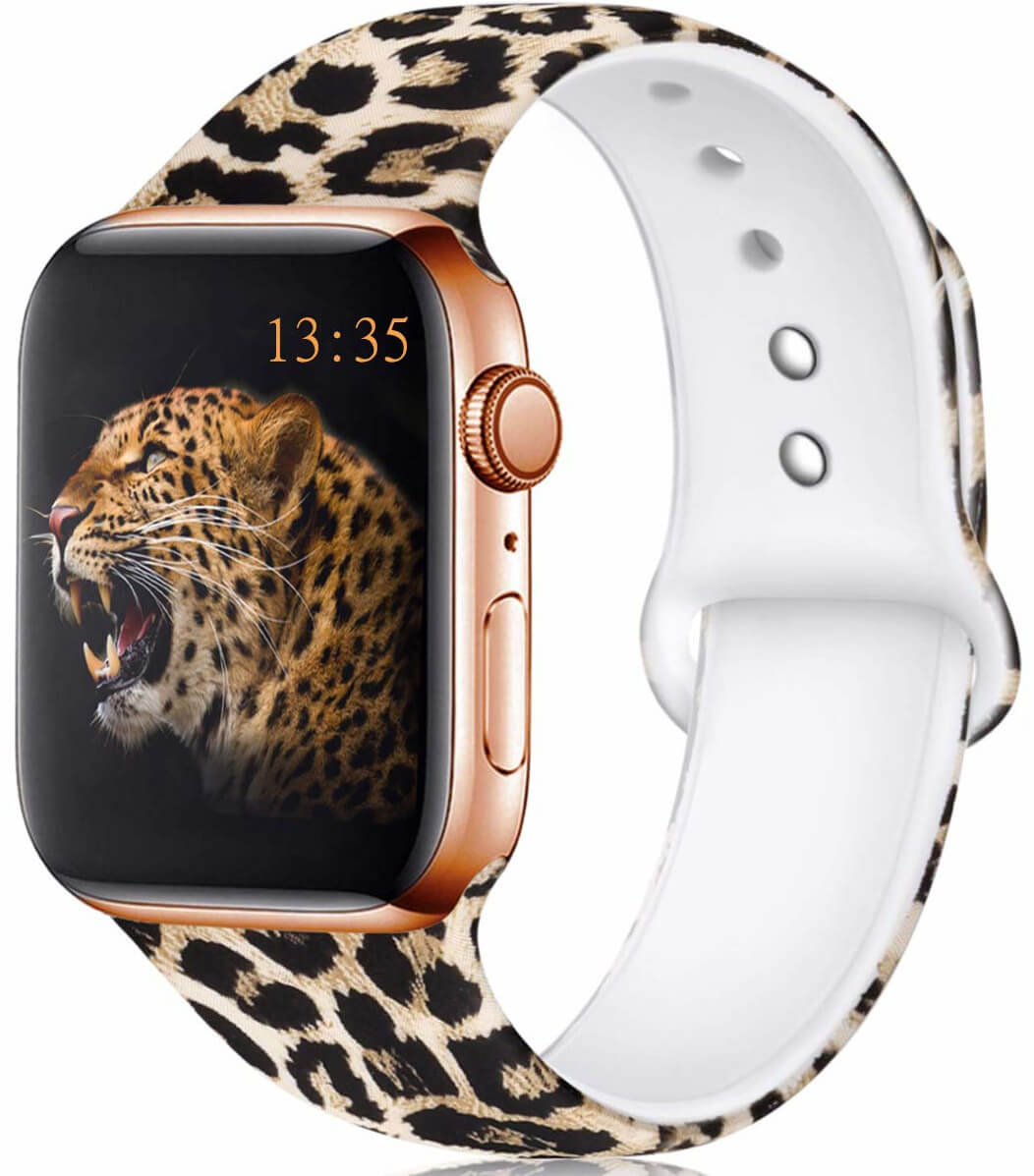 4wrist Silikonový řemínek pro Apple Watch - Leopardí 42/44/45/49 mm