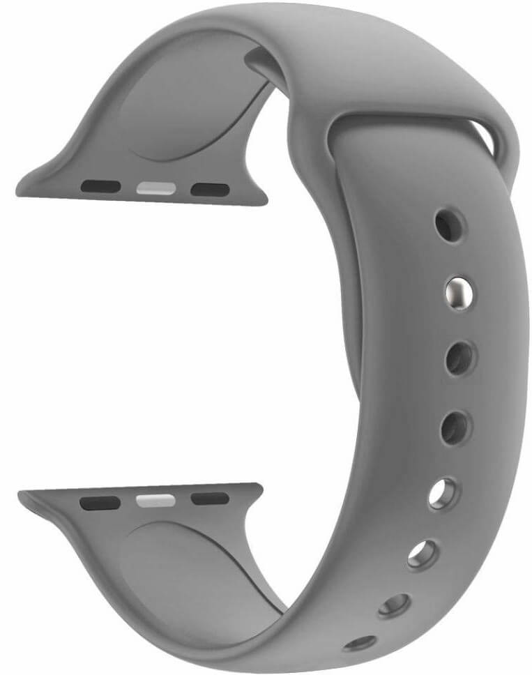 4wrist Curea De Silicon Pentru Apple Watch - Gray 42/44/45 Mm