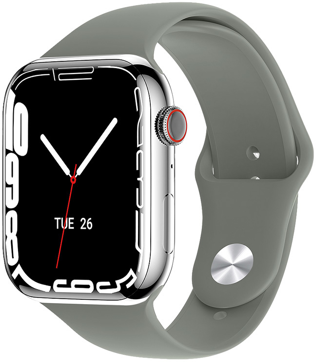 Wotchi Smartwatch DM10 – Silver - Khaki