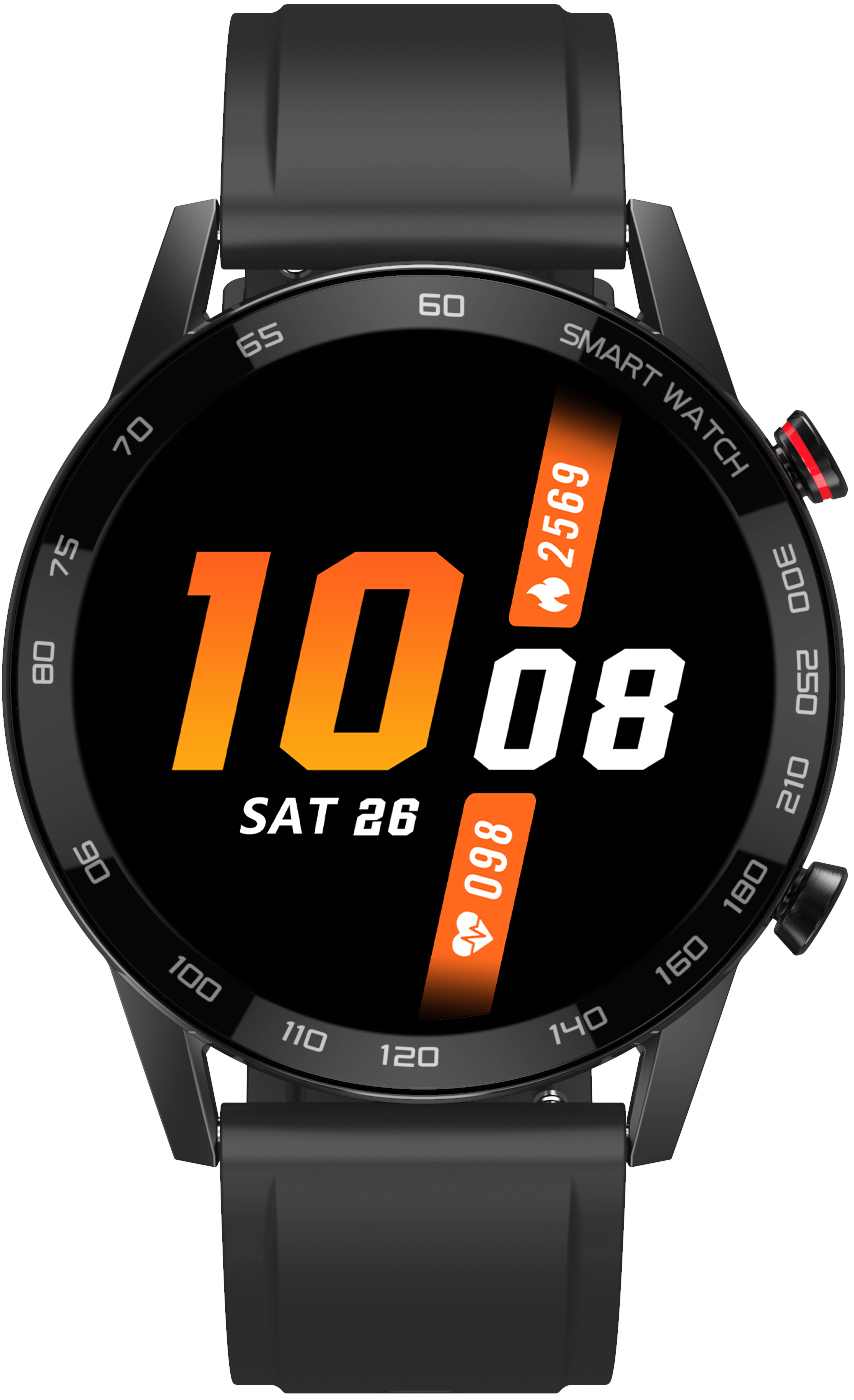 Wotchi Smartwatch WO95BKS - Black Silicon