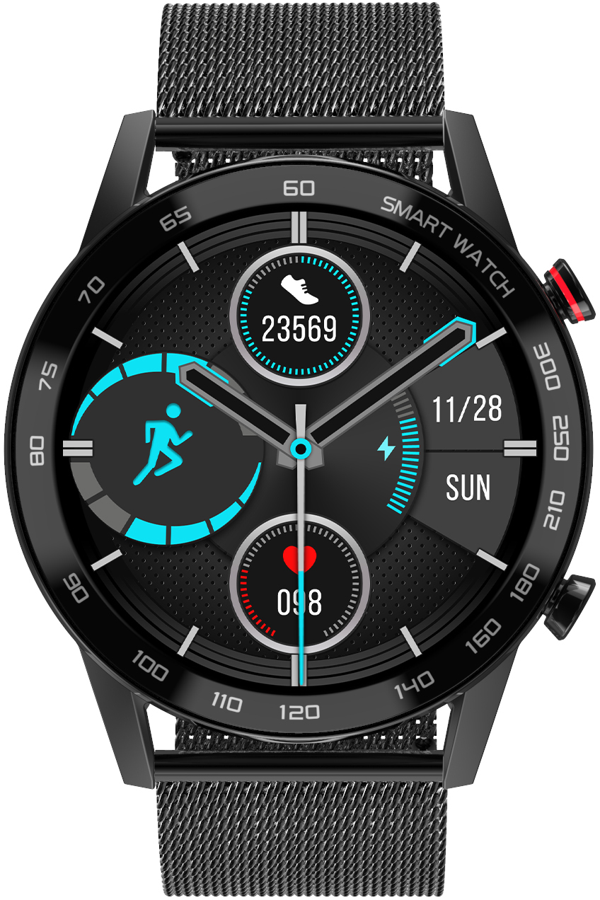 Zobrazit detail výrobku Wotchi Smartwatch WO95BS - Black Steel