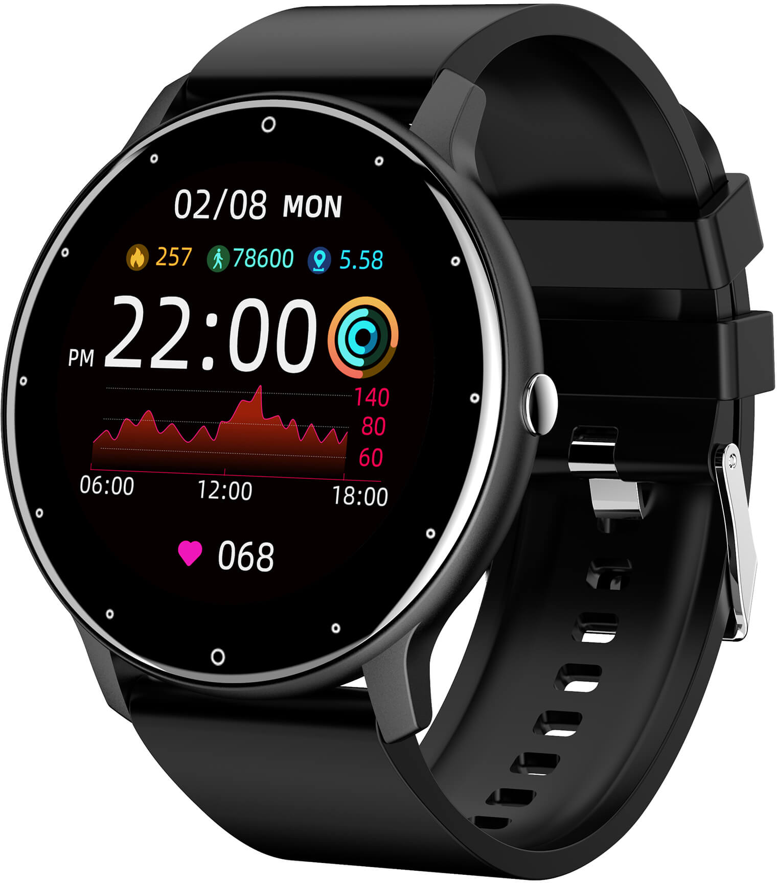 Wotchi Smartwatch W02B - Black