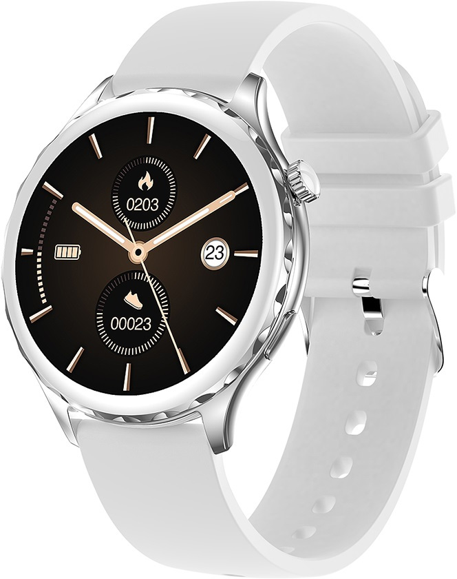 Zobrazit detail výrobku Wotchi Smartwatch WAK43S - Silver/White SET + náhradní řemínek