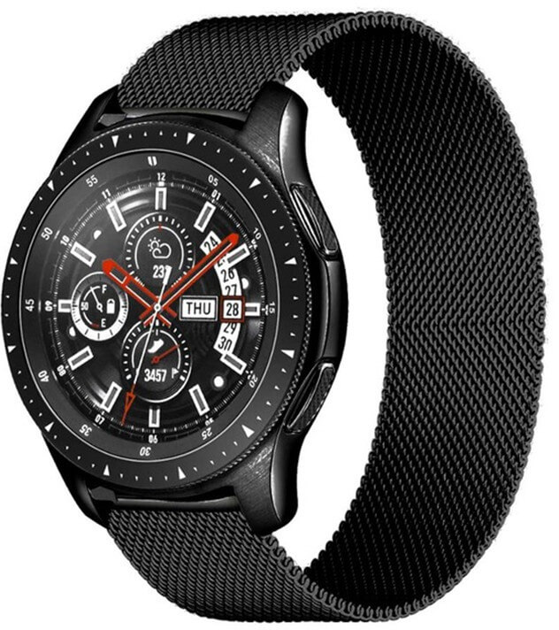 4wrist Milánský tah pro Samsung Galaxy Watch - Černý 22 mm