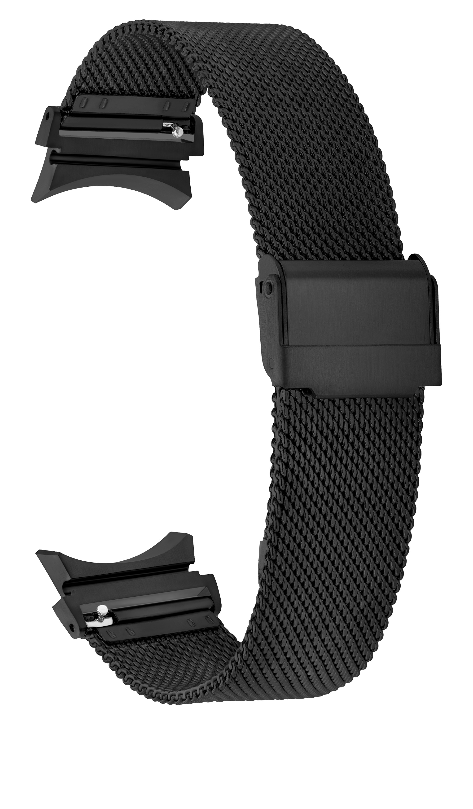 4wrist Milánský tah s klasickým zapínáním pro Samsung Galaxy Watch 6/5/4 - Black