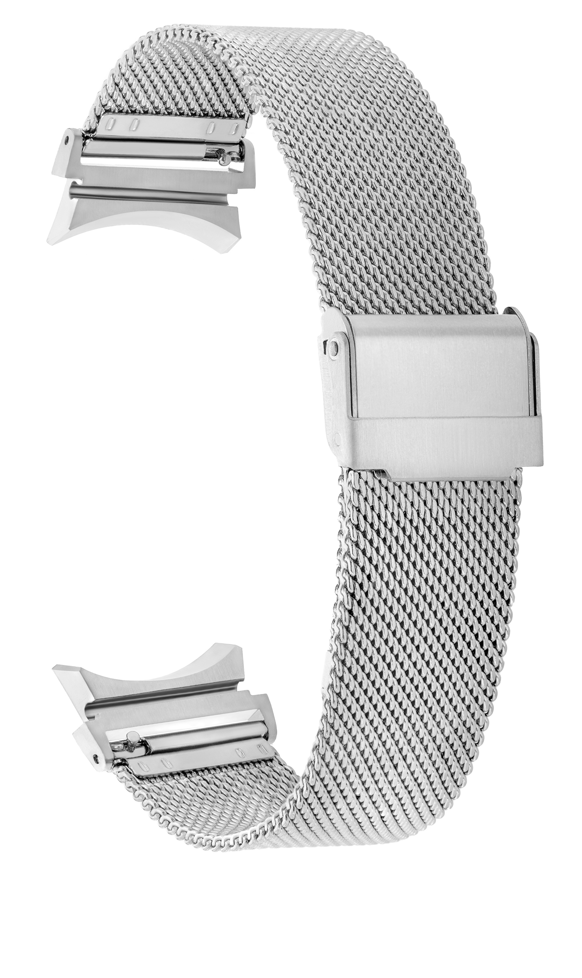 Levně 4wrist Milánský tah s klasickým zapínáním pro Samsung Galaxy Watch 6/5/4 - Silver