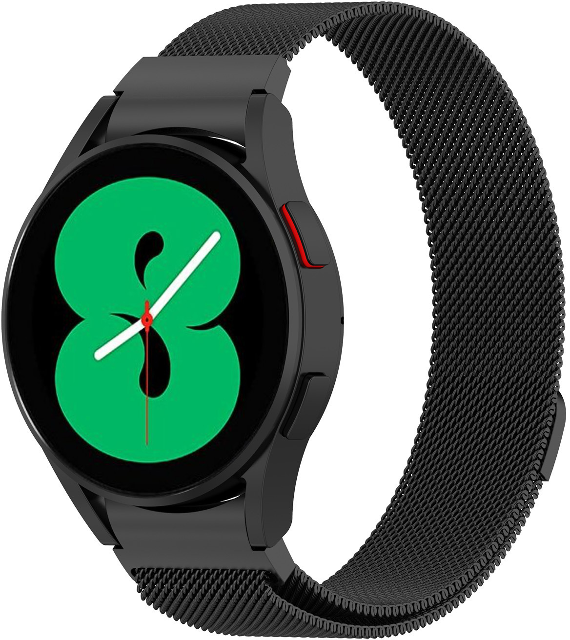 Levně 4wrist Milánský tah s magnetickým zapínáním pro Samsung Galaxy Watch 6/5/4 - Black