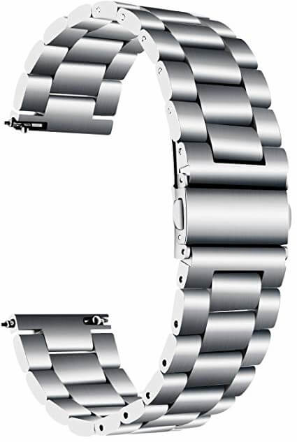 4wrist -  Ocelový tah pro Samsung Galaxy Watch - Silver 22 mm