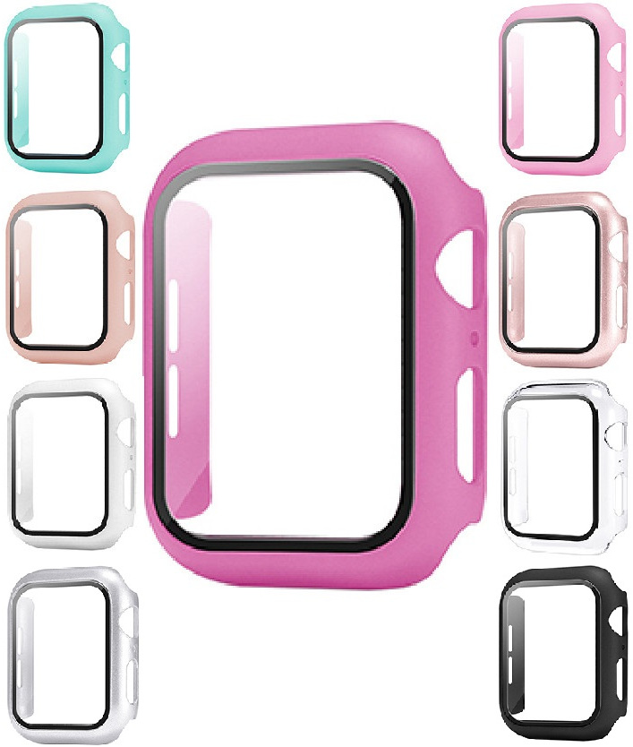 4wrist -  Pouzdro s temperovaným sklem pro Apple Watch - 41 mm Pink