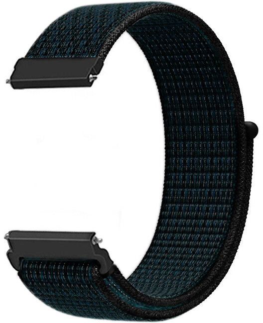 4wrist Átfűzhető óraszíj Apple Watch-hoz - Black/Blue 42/44/45/49 mm