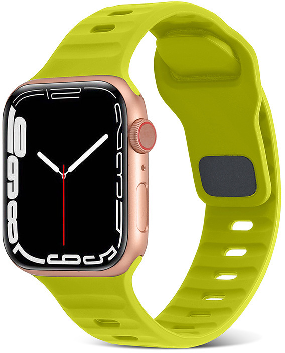 4wrist Silikonový řemínek pro Apple Watch - 42/44/45/49 mm - Fluorescent Green