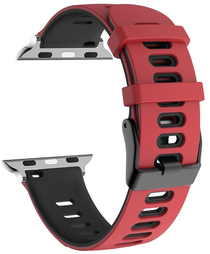 4wrist -  Silikonový řemínek pro Apple Watch - Red 42/44/45/49 mm