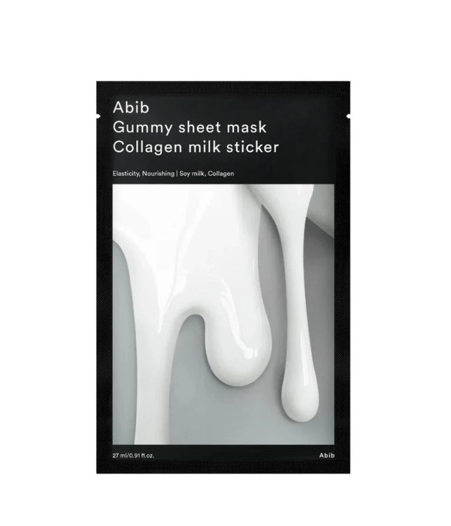 Abib Kolagénové mlieko Nálepka (Gummy Sheet Mask) 27 ml