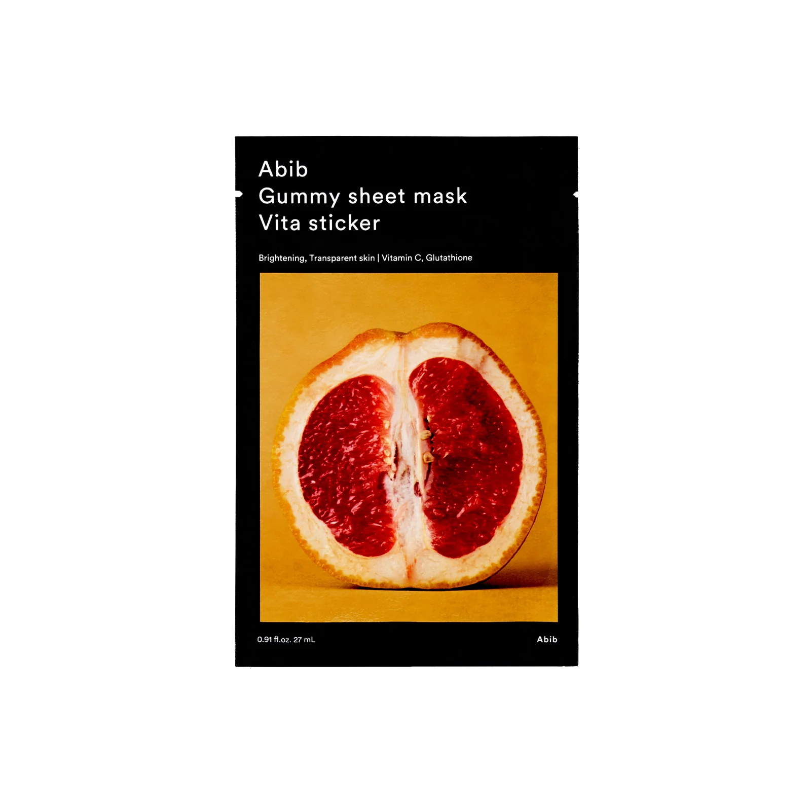 Abib Rozjasňující plátýnková maska Vita Sticker (Gummy Sheet Mask) 27 ml