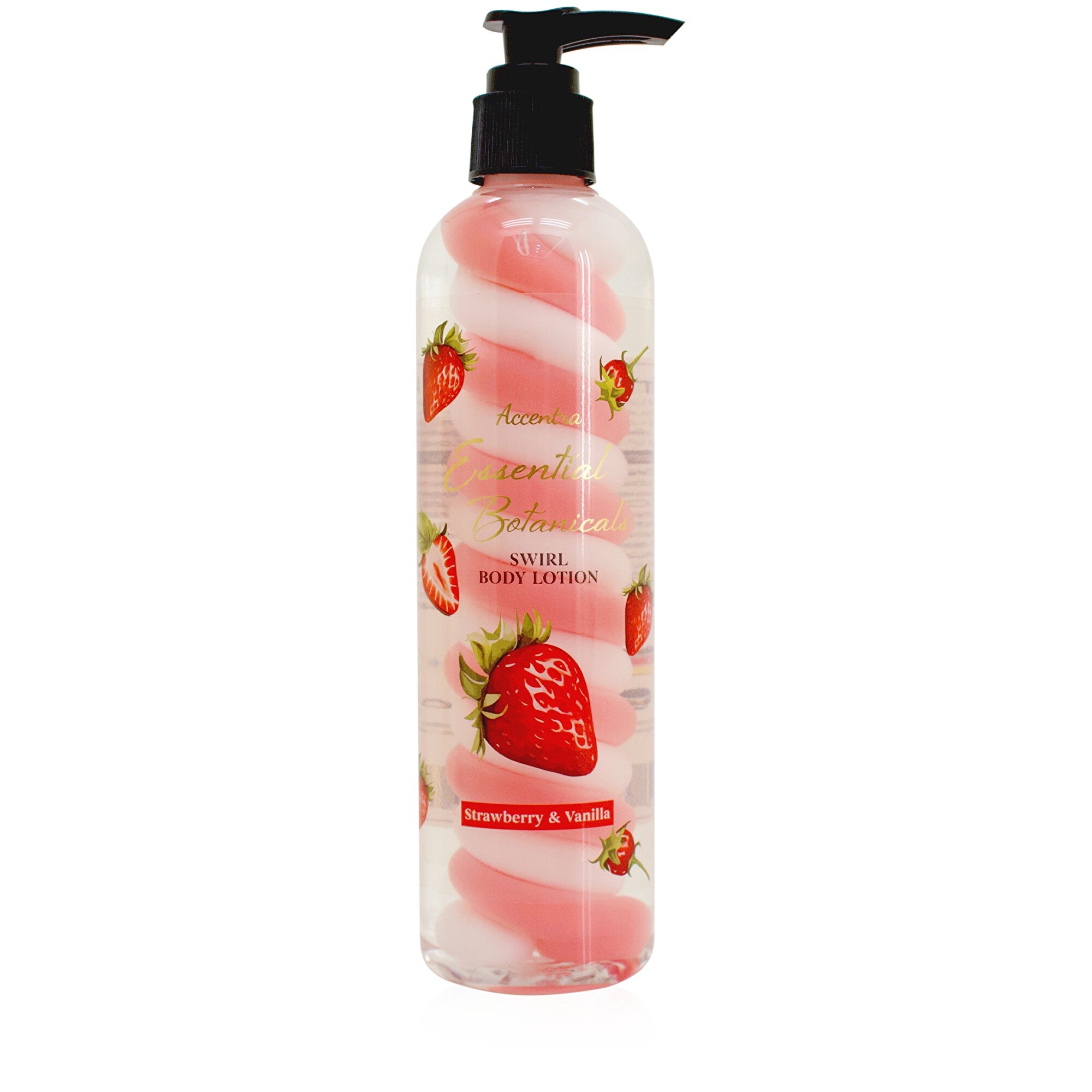 Accentra Tělové mléko Strawberry & Vanilla Essential Botanicals 300 ml