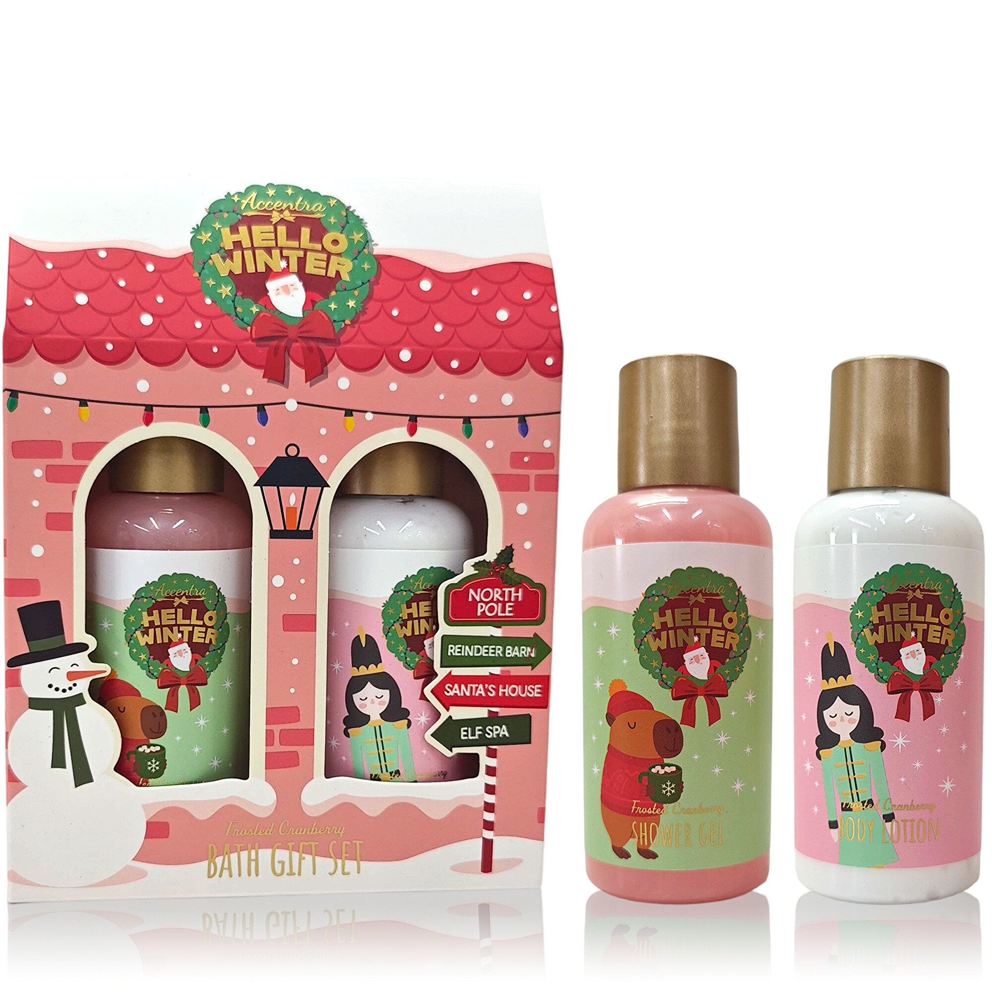 Accentra Dárková sada koupelová Hello Winter 2 x 100 ml