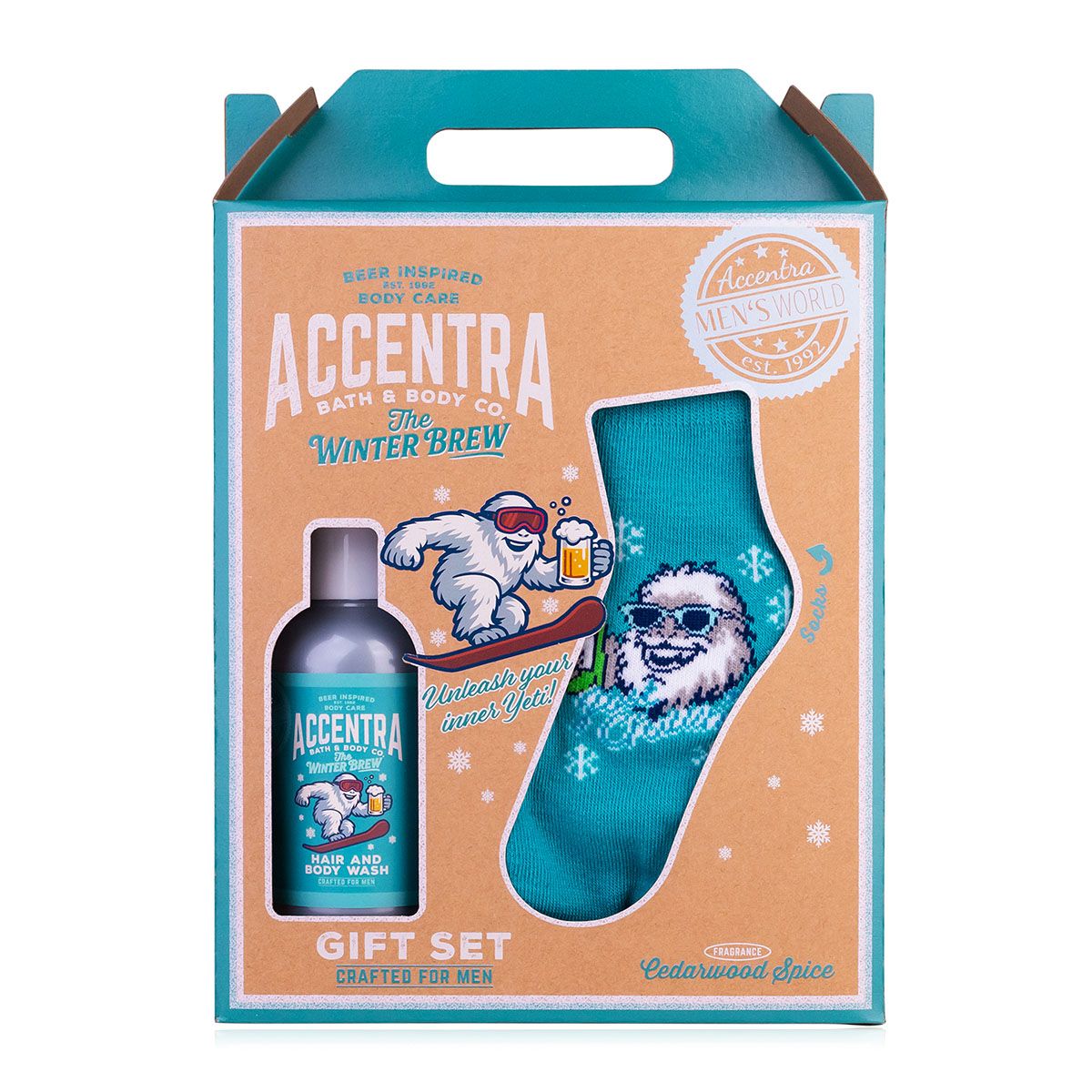 Accentra Dárková sada s párem ponožek Men`s Collection Winter Edition