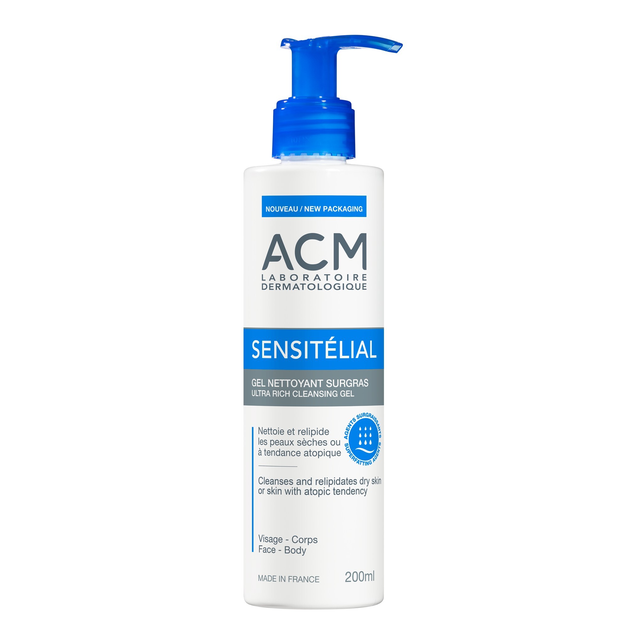 Levně ACM Ultra výživný čisticí gel Sensitélial Cleansing Gel 200 ml