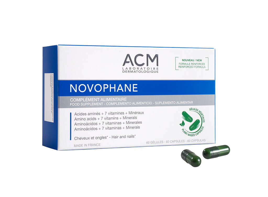 Zobrazit detail výrobku ACM Doplněk stravy pro podporu kvality vlasů a nehtů Novophane 60 kapslí