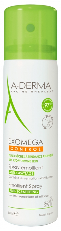 A-DERMA Emolienční sprej pro suchou pokožku se sklonem k atopickému ekzému Exomega Control (Emollient Spray) 50 ml