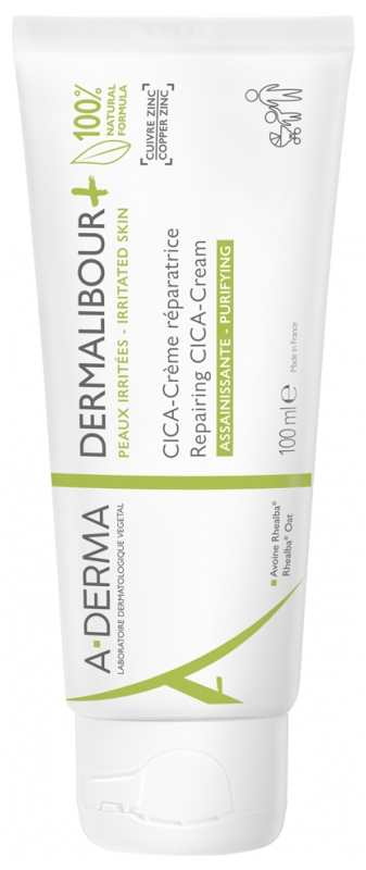 A-DERMA Reparační krém Dermalibour+ (Repairing CICA-Cream) 100 ml