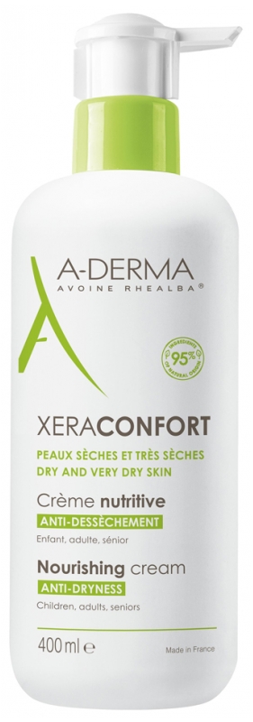 A-DERMA Vyživující tělový krém pro suchou až velmi suchou pokožku XeraConfort (Nourishing Cream) 400 ml