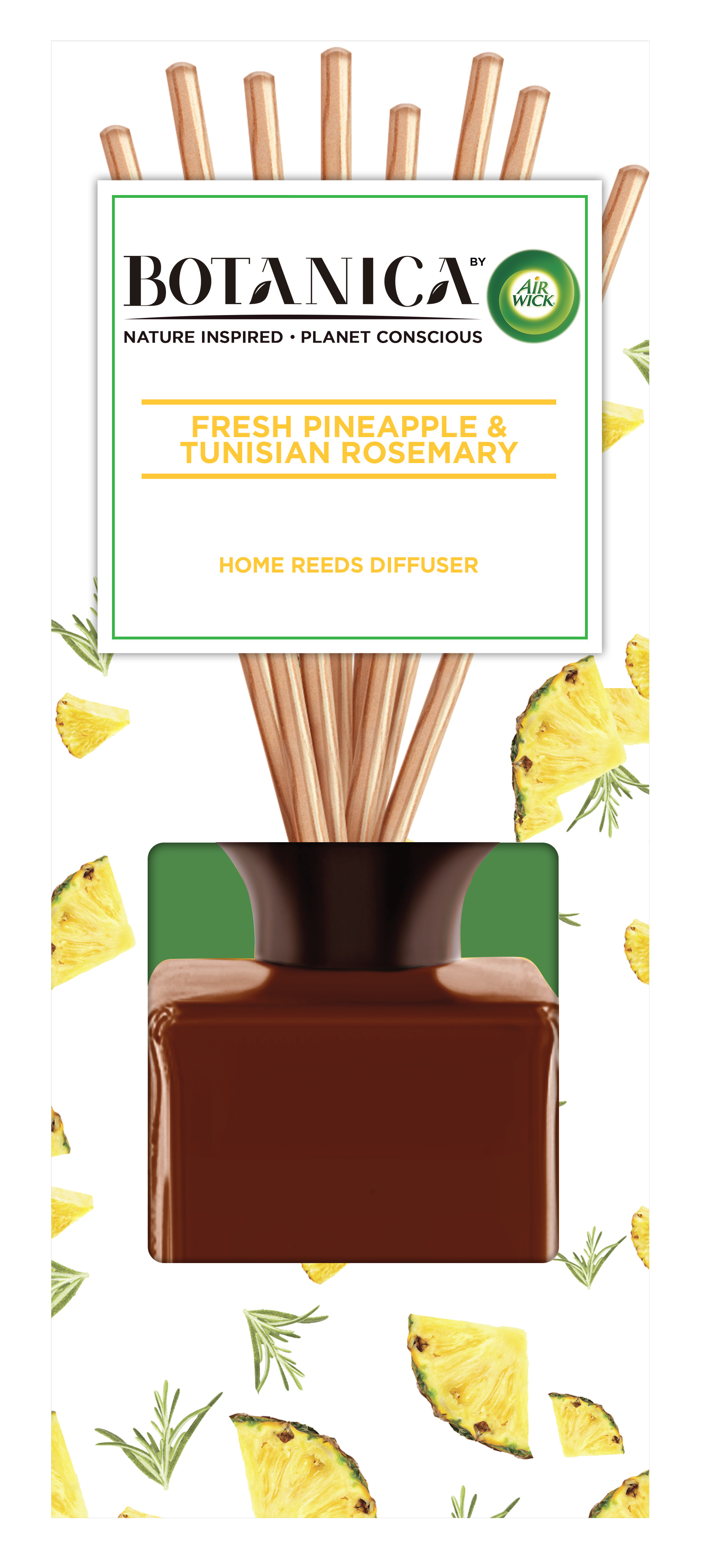 Air Wick Vonné tyčinky Botanica Svěží ananas a tuniský rozmarýn 80 ml