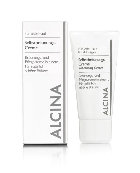 Alcina For All Skin Types samoopaľovací krém na tvár 50 ml