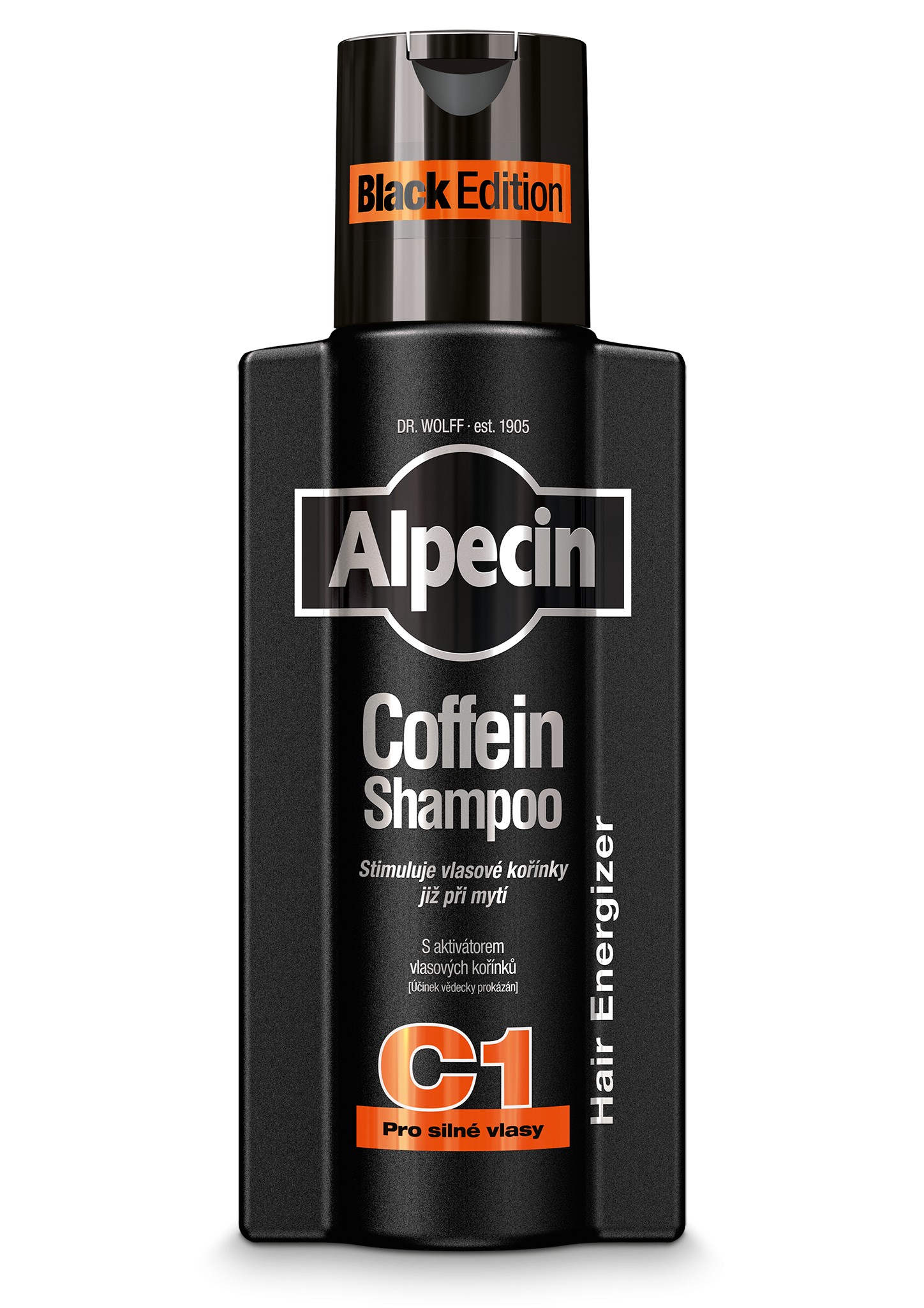 Alpecin Kofeinový šampon proti vypadávání vlasů C1 Black Edition (Coffein Shampoo) 250 ml