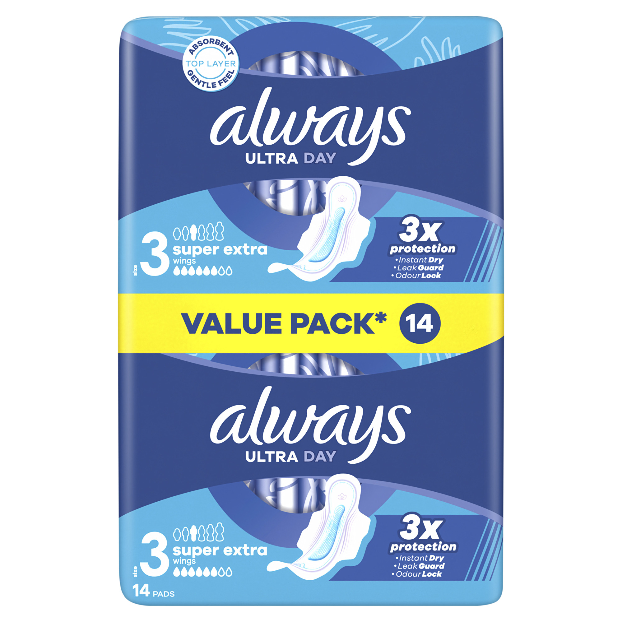 Always Hygienické vložky Ultra Day Super Extra Duo 14 ks
